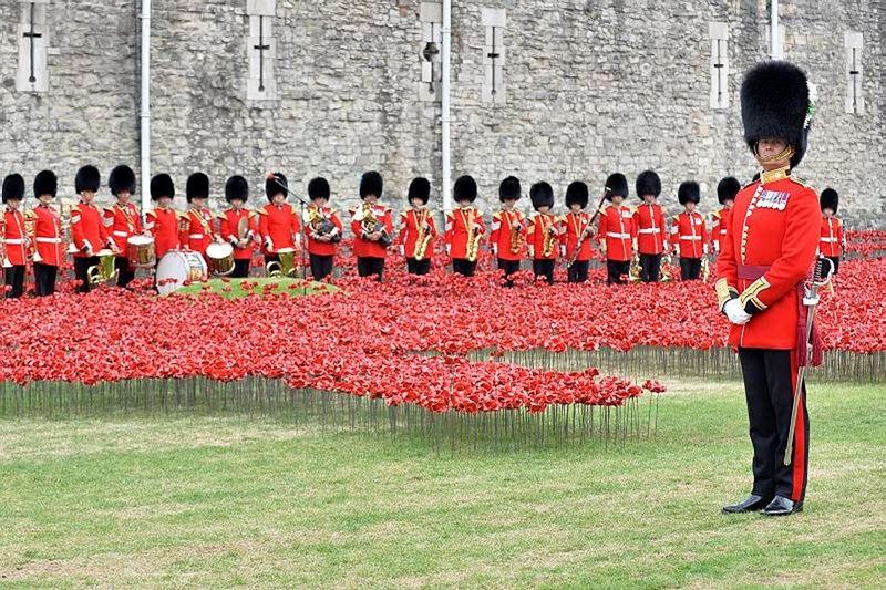 Band of the Welsh Guards at the Tower of London